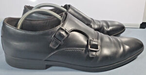 Bruno Magli Siracusa black leather double monk strap Dress shoes Men's Size 11